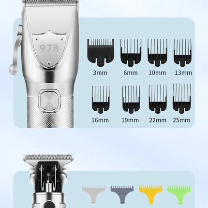 3 in 1 Men's High-Power Hair Clipper Electric Shaver Set Professional