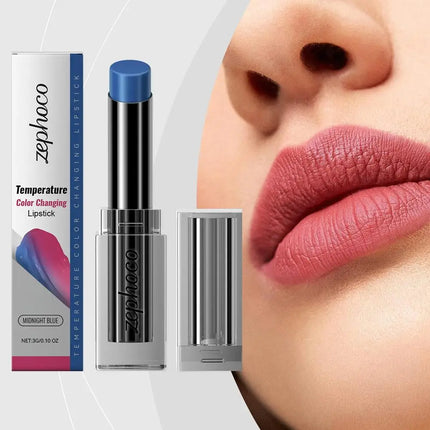 Rouge à Lèvres Bleu Waterproof – Longue Tenue & Fini Glossy