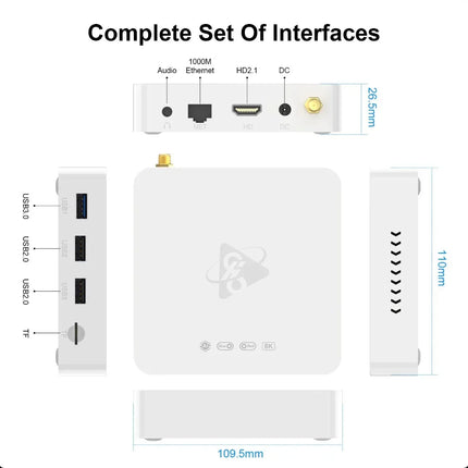 H96 Max M12 TV Box – 8K AI Android