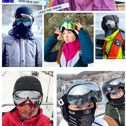 Frameless Anti-Fog Ski Goggles UV400 for Men & Women