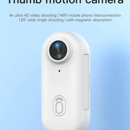 Dibellay 4K Magnetic Body Cam – Smart Wireless Action Camera