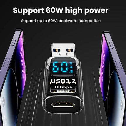 USB 3.2 Adapter 10Gbps – Fast Charging & Data Transfer (USB-C to USB)