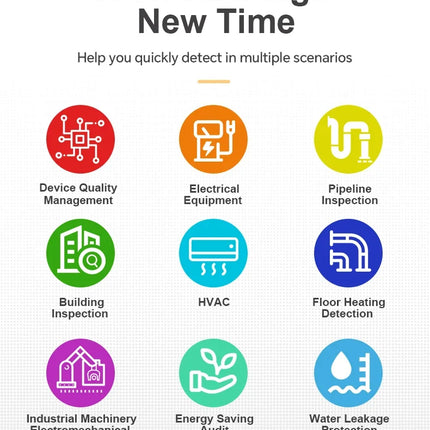 DIBELLAY NOYAFA NF-526E Infrared Thermal Imager – 256×192, Handheld Industrial Thermometer for Floor Heating & Repairs