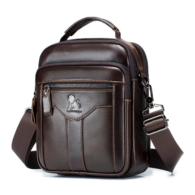 Men's crossbody bag, fashionable leather bag