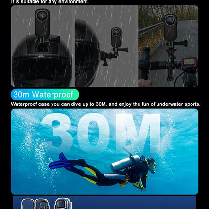 Dibellay 4K Mini Action Cam – Waterproof WiFi Sport Camera