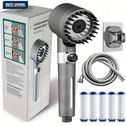 Filtered Handheld Shower Head 3 Spray Modes