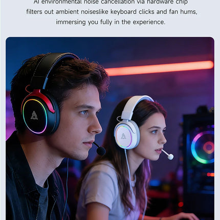 AJAZZ AHM10MAX Headphones – Wireless & Noise Cancelling