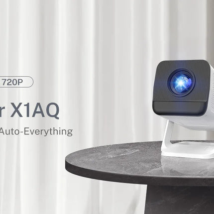 LynCast X1 Smart Mini Projector, 1080P Support, WiFi 6, BT 5.4, 180° Rotation