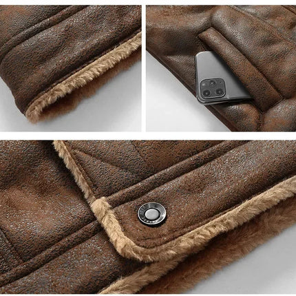 Men’s Faux Fur-Lined Jacket