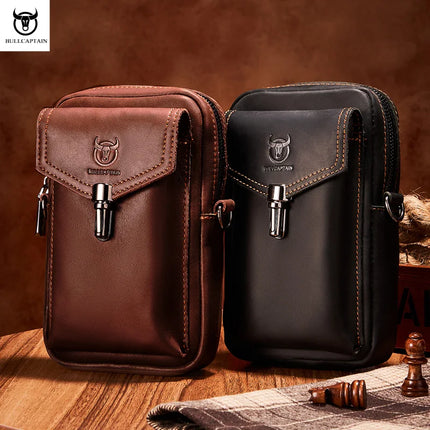 BULLCAPTAIN Crazy Horse Leather Men's