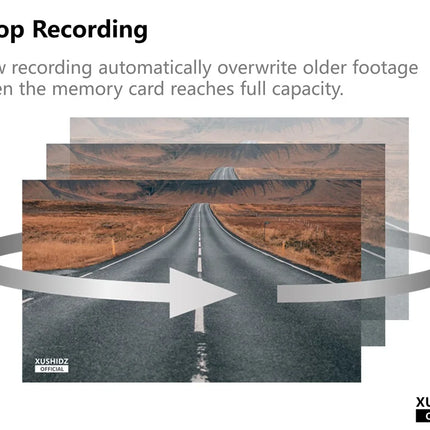 Dash Camera Loop Recording Car Vehicle DVR Video
