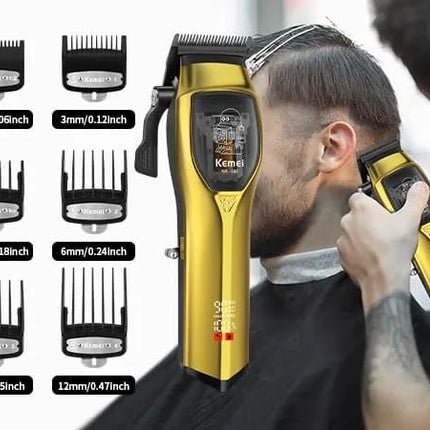 Kemei Professional Cordless Hair Clipper & Trimmer Set