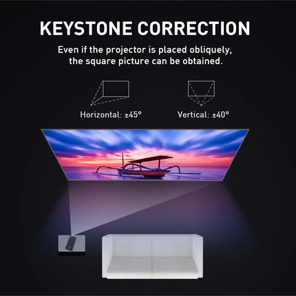 P09-II Portable DLP Mini Pocket Projector Android 9.0 2GB RAM 32GB ROM WIFI5 BT4.2 4K HD Beamer Home Cinema LED Video Projector