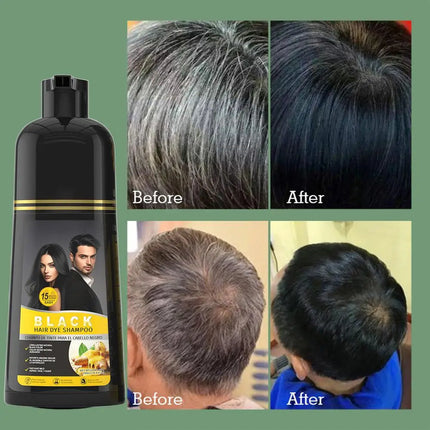 500ml Herbal Hair Dye Black Hair Shampoo Black Hair Color Shampoo Black Hair Dye Covering White Hair Shampoo ginger Shampoo