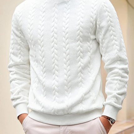 Men’s Jacquard Turtleneck Sweater