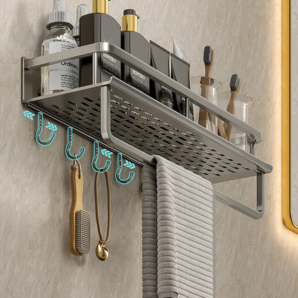 Aluminum Bathroom Wall Rack