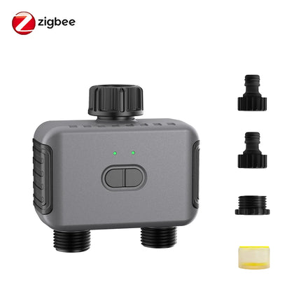 Zigbee/Bluetooth Smart Water Timer Dual Hose Irrigation Controller IPX5