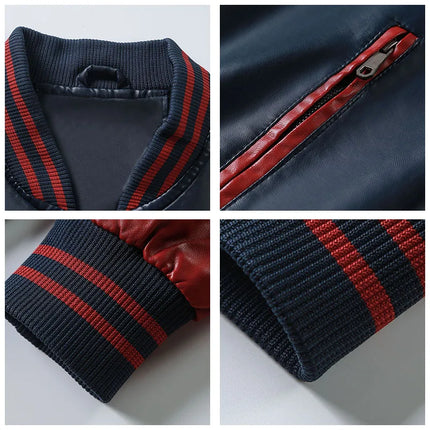 Winter New Leather Jackets Man