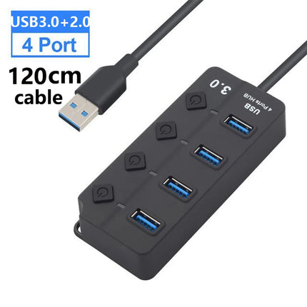 USB 3.0 Hub 7 Ports 5Gbps with Power Switch