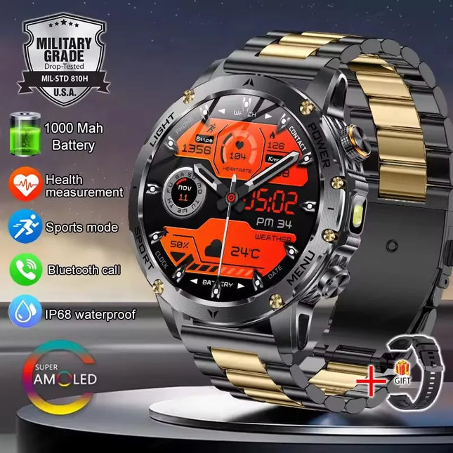 DIBELLAY T-Rex 3 Smartwatch – Military Grade, GPS, Bluetooth, Waterproof