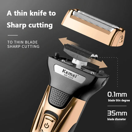 Kemei 3 In 1 Powerful Electric Shaver
