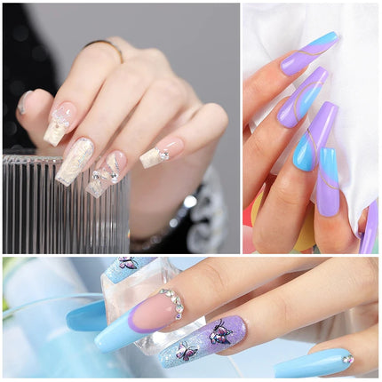 Gel Nail Polish Kit with UV Lamp & Electric Nail Drill – Complete Manicure Set