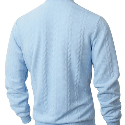 Men’s Jacquard Turtleneck Sweater