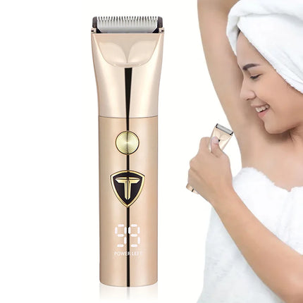 Multi functional USB charging beauty kit: integrated hair and body trimmer