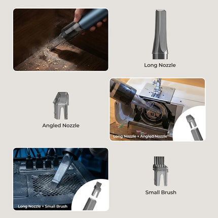 70W Portable Cordless Vacuum – 2-Speed Suction & Blower for Car/Home