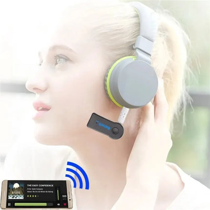 Bluetooth 5.0 Car AUX Receiver 3.5mm Hands-Free Adapter