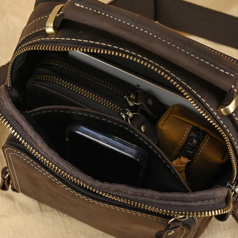 Leather Men's Shoulder Bag