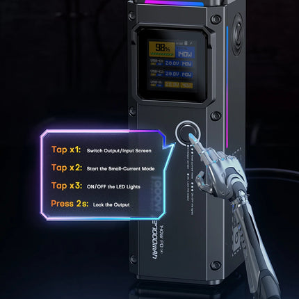 QOOVI 27000mAh Power Bank – Charge rapide 140W