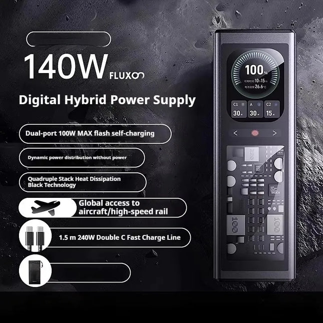 FLUXO 140W 20000mAh Laptop Power Bank.