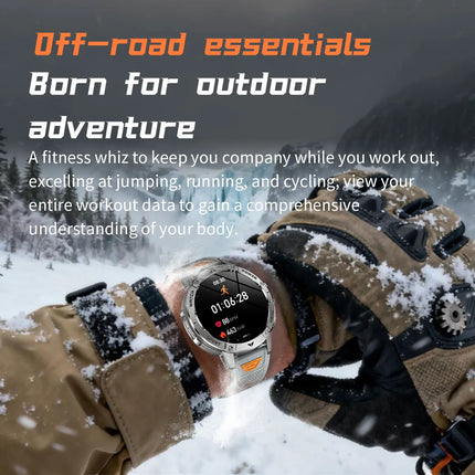 Military Sports Smart Watch with Flashlight