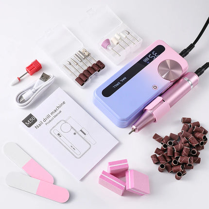 Ponceuse à ongles électrique 35 000 RPM – Rechargeable & portable