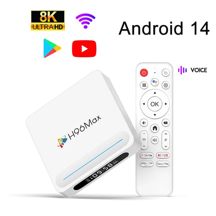 H96 MAX H618 Plus Android 14 8K Smart TV Box