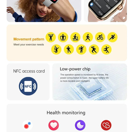 DIBELLAY i10 GPS Smartwatch – Series 10, Bluetooth Call, Heart Rate & Blood Pressure, Android/iOS, Unisex