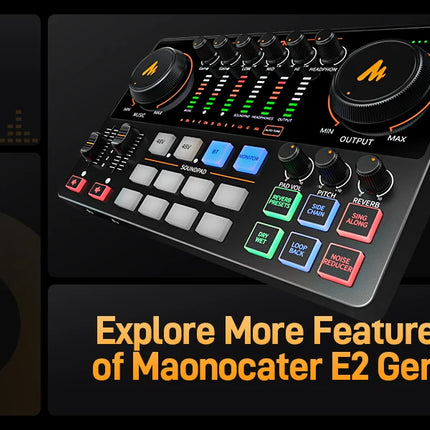 DIBELLAY MaonoCaster AME2 Gen2 Audio Mixer – Dual XLR Inputs, Podcast & Guitar Ready