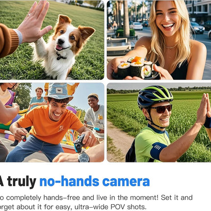 Dibellay 4K Magnetic Body Cam – Smart Wireless Action Camera