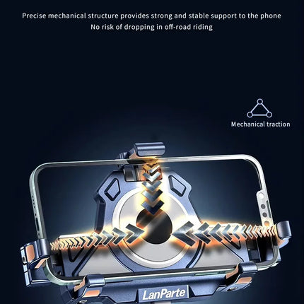 DIBELLAY LanParte – Support Téléphone Vélo & Moto avec Absorbeur de Chocs