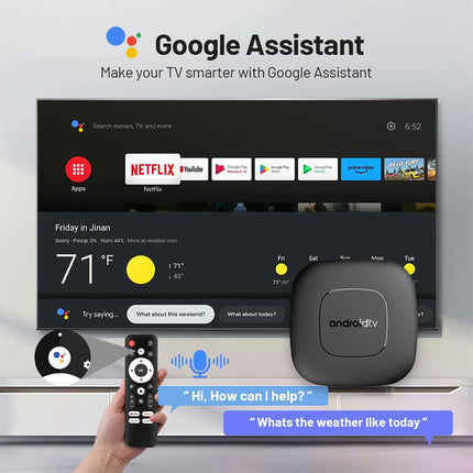T1 – TV Box Android 13, Wi-Fi Double Bande, BT, Google Assistant, Netflix, 2GB+16GB