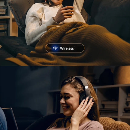 DIBELLAY B8 – Casque Bluetooth Over-Ear 120H, 3EQ, Appels Main-Libre, Faible Latence