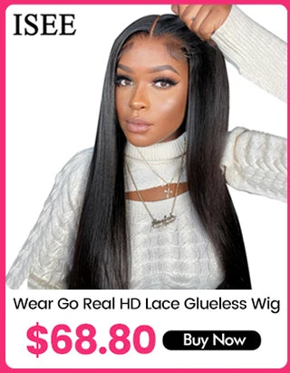 Glueless Ombre Deep Wave Wig – 6x4 HD Lace, Human Hair