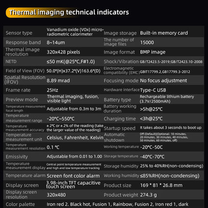 DIBELLAY BSIDE SH9/SH7 Thermal Imager & Multimeter 2-in-1 (320×320, 20000 Counts) – Auto & Heating