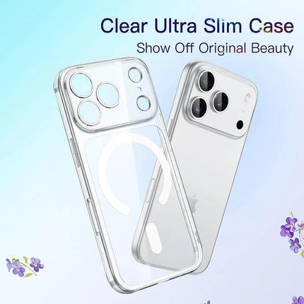 Dibellay  Clear Magsafe Case – Hard PC Bumper for iPhone 17 Series