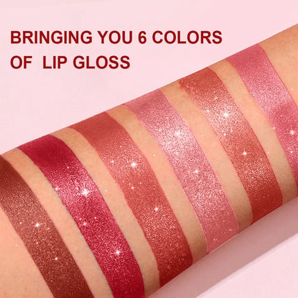 Pearlescent Pink Glitter Velvet Lipstick – Waterproof & Long Lasting