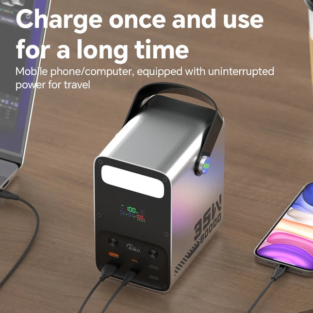 80000mAh Power Bank 35W PD Fast Charge with LCD Display