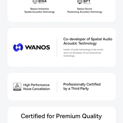 DIBELLAY Bowie WM01 TWS Bluetooth 5.3 Wireless Earbuds for iOS & Android”