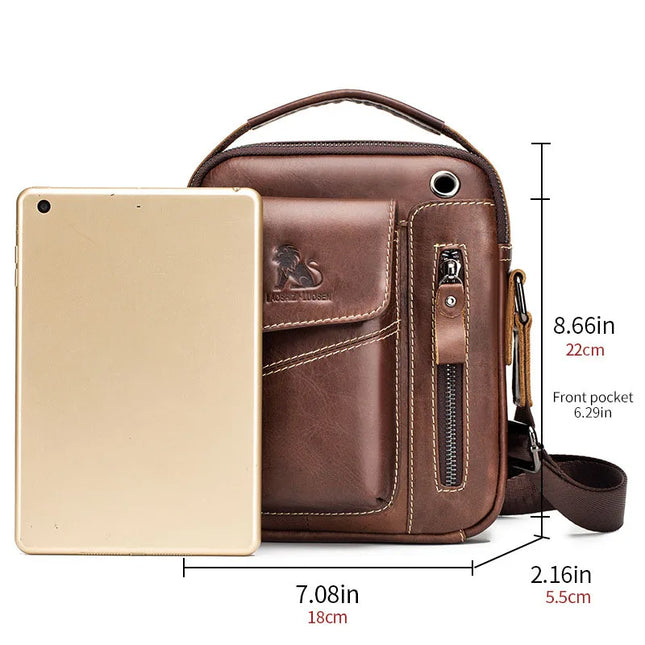 Men's Small Cowhide Single-shoulder Bag genuine leather fashion