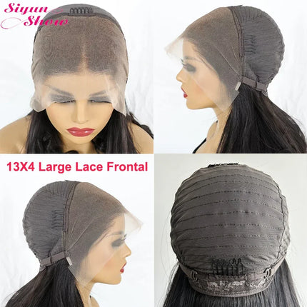 Ombre Brown Bone Straight Bob Wig – 100% Human Hair